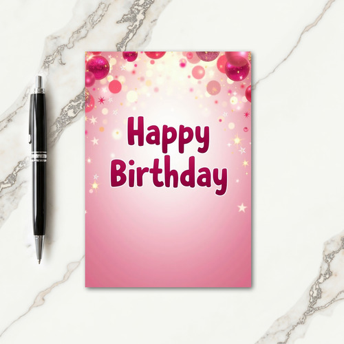 Joyful Pink Gradient Card
