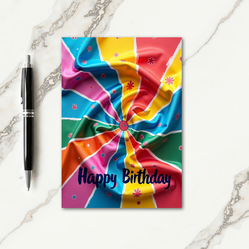 Joyful Pinwheel Birthday Card
