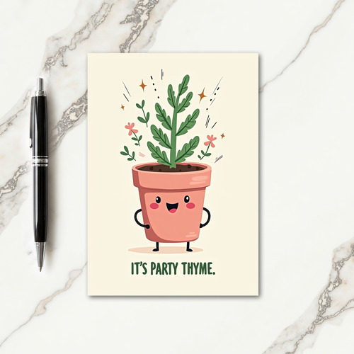 Joyful Plant Birthday Card