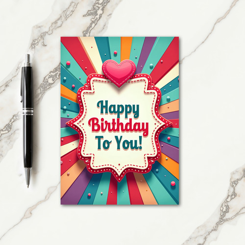 Joyful Plaque Birthday Card