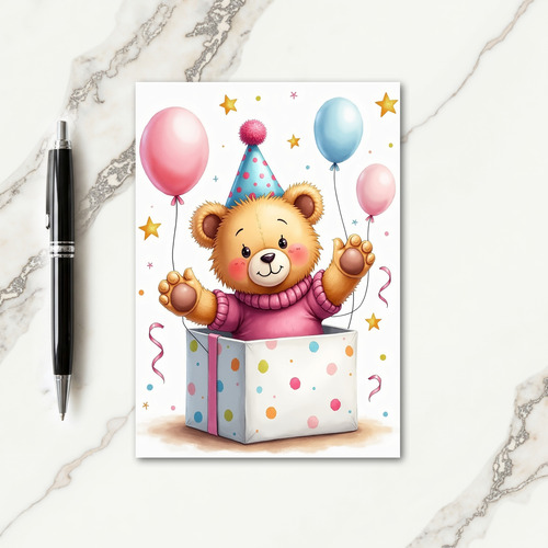 Joyful Plush Animal Card