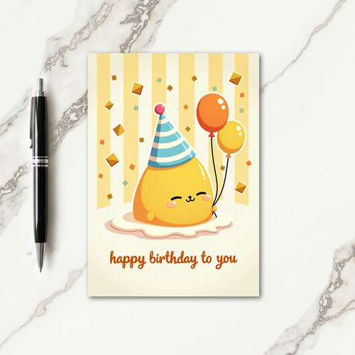 Joyful Plush Birthday Card
