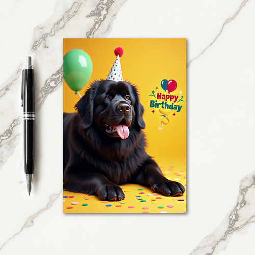 Joyful Plush Canine Card