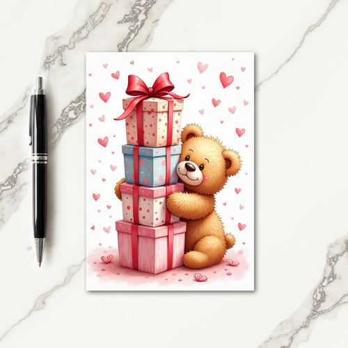 Joyful Plush Creature Card