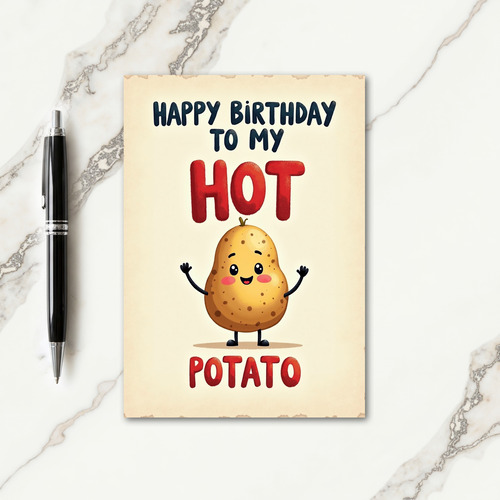 Joyful Potato Birthday Card
