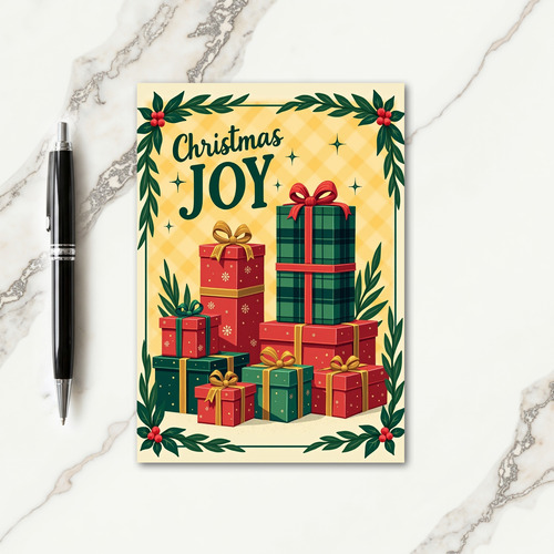 Joyful Presents Christmas Card