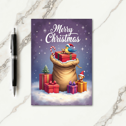Joyful Presents Sack Card