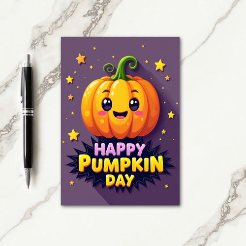 Joyful Pumpkin Day Greeting Card