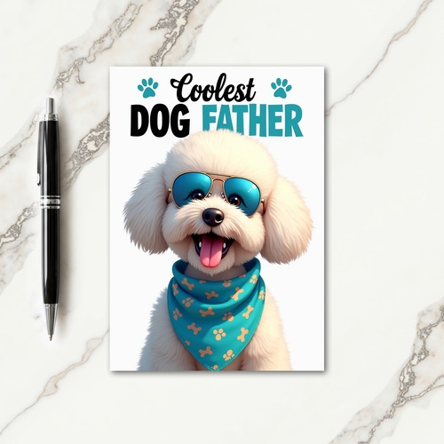 Joyful Pup Fathers Day Card
