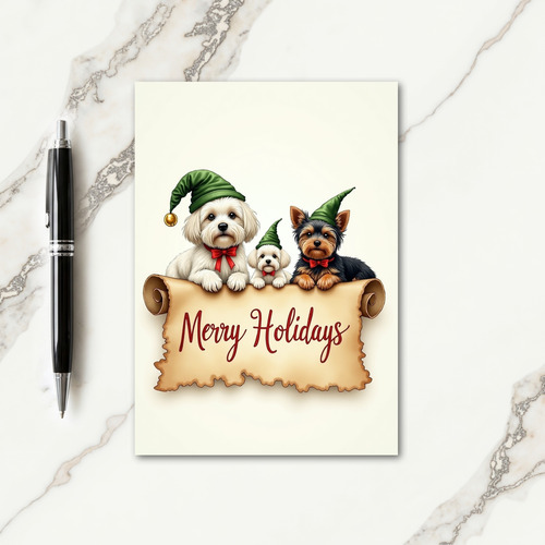 Joyful Puppy Trio Card