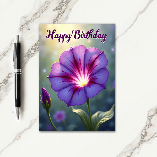 Joyful Purple Blossom Card