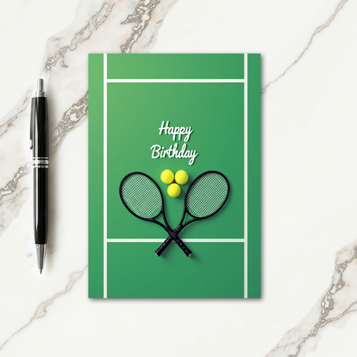 Joyful Racket Ball Card