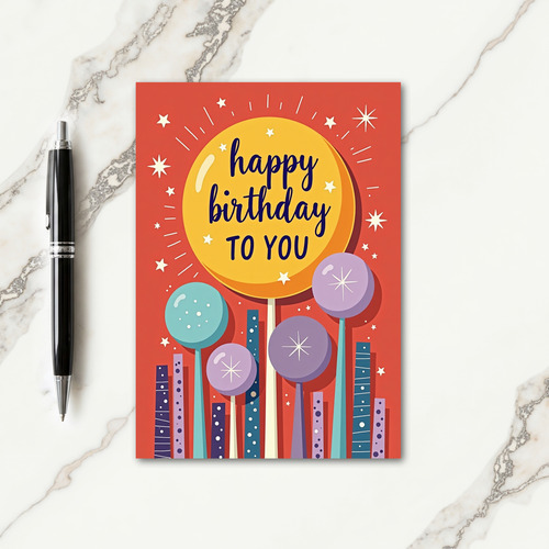 Joyful Radiant Sun Birthday Card