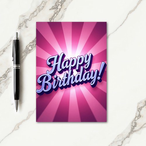 Joyful Ray Burst Card