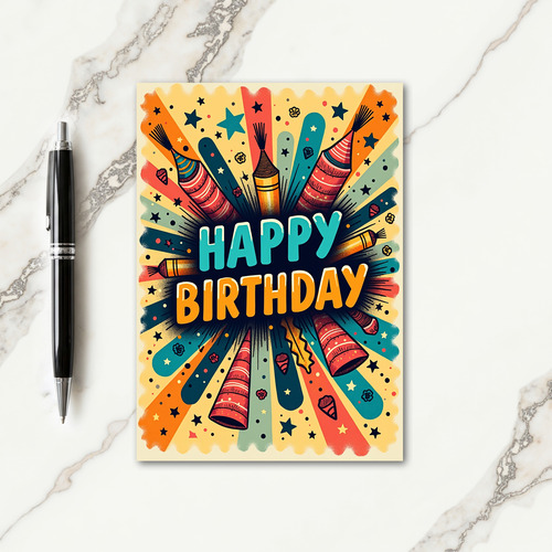 Joyful Rays Birthday Card