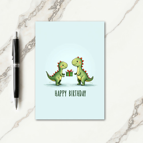 Joyful Reptile Birthday Card