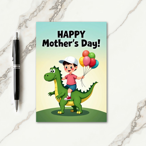 Joyful Reptile Mothers Day Card