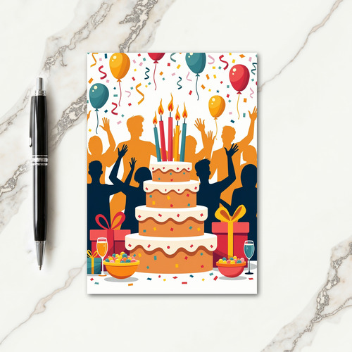 Joyful Revelers Birthday Card