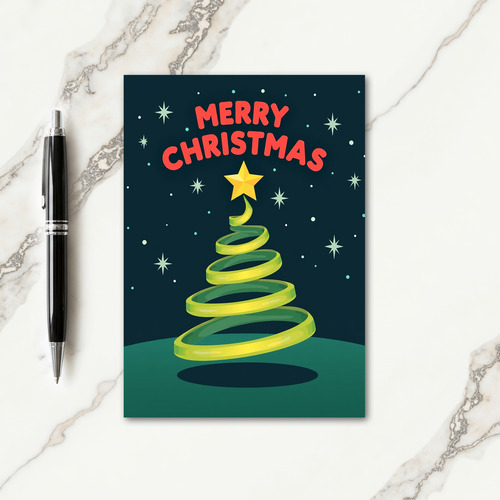 Joyful Ribbon Tree Card