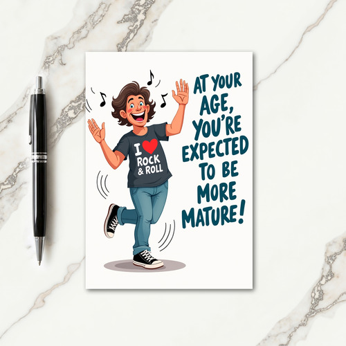 Joyful Rocker Birthday Card