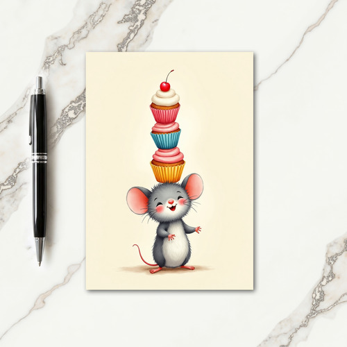 Joyful Rodent Birthday Card