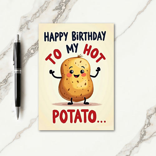 Joyful Root Vegetable Birthday Card