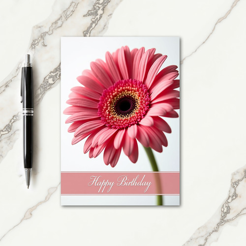 Joyful Rose Bloom Birthday Card