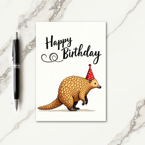 Joyful Scaled Animal Card