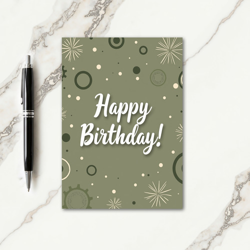Joyful Script Green Card