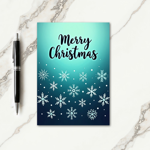 Joyful Scripted Snowflake Card