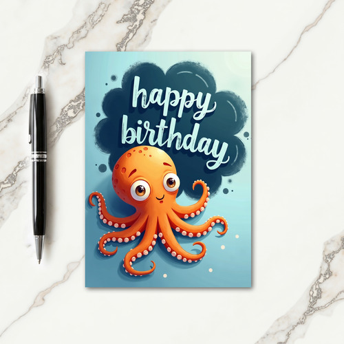Joyful Sea Creature Birthday Card
