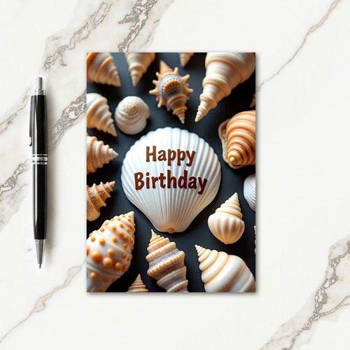 Joyful Shell Birthday Card
