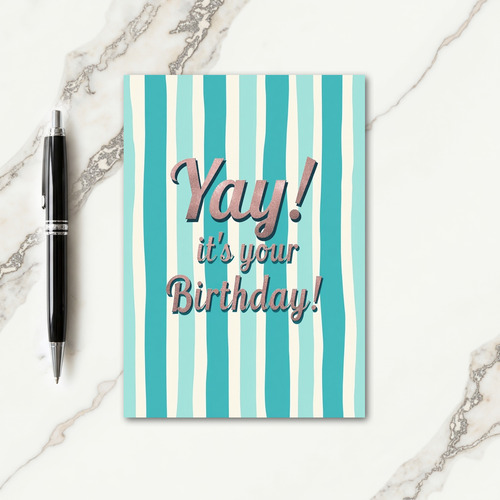 Joyful Shimmering Birthday Card
