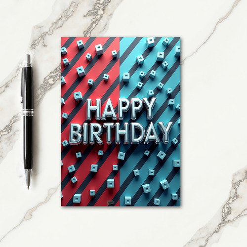 Joyful Silver Letters Card