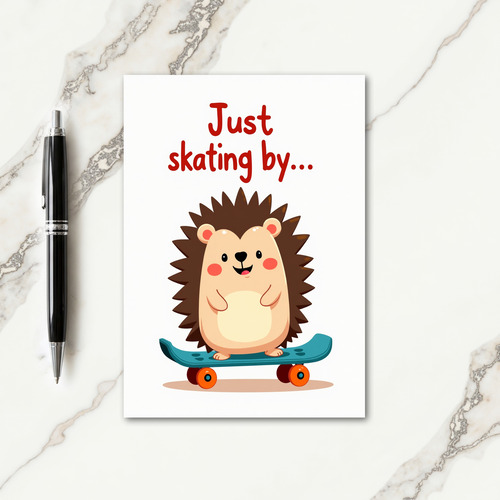 Joyful Skater Critter Card