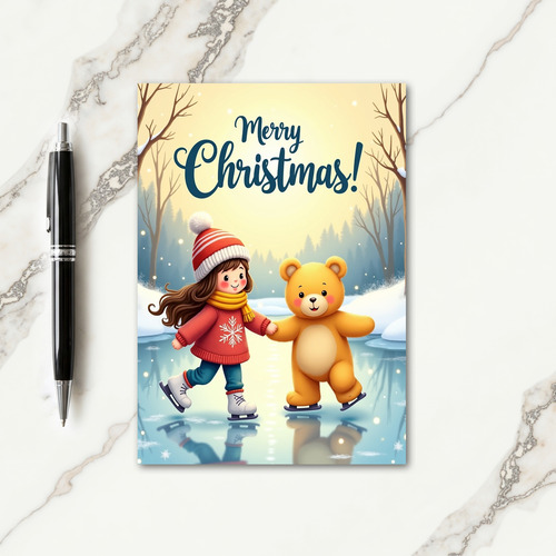Joyful Skating Christmas Card