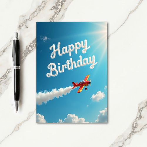 Joyful Sky Plane Card