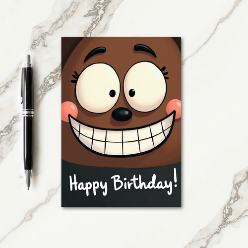 Joyful Smiling Character Card