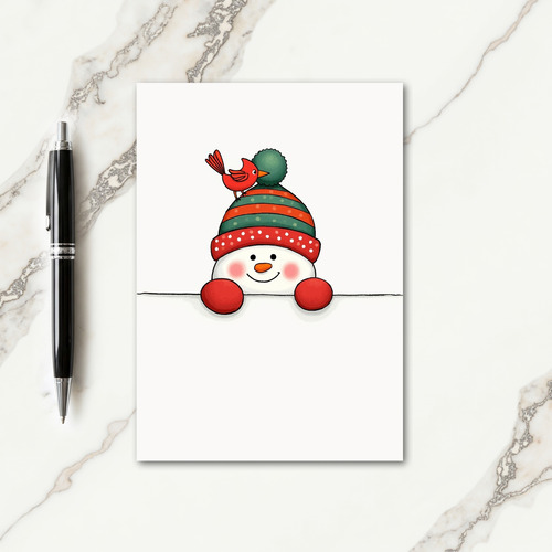 Joyful Snow Figure Card