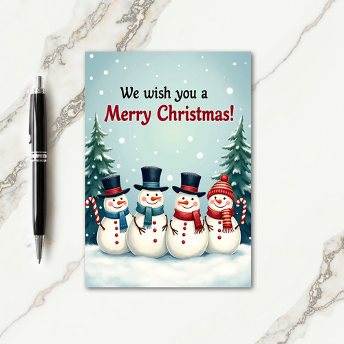 Joyful Snow Figures Card