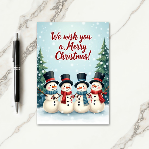Joyful Snow Friends Christmas Card