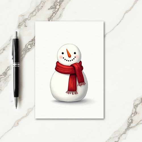 Joyful Snowman Art Card thumbnail