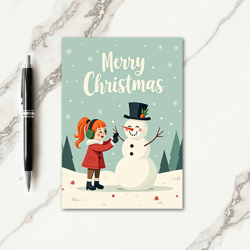 Joyful Snowman Builder Card thumbnail