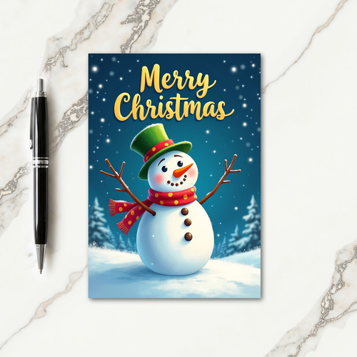 Joyful Snowman Card