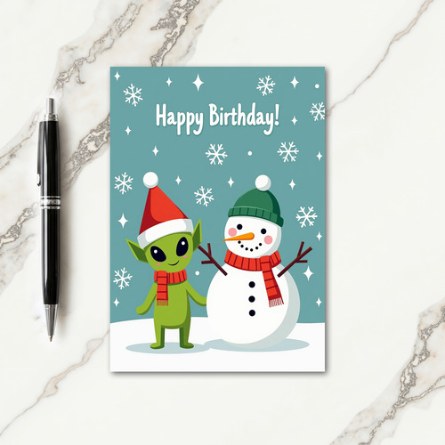 Joyful Snowman Friends Card