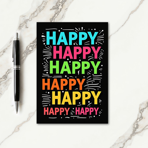 Joyful Spectrum Birthday Card