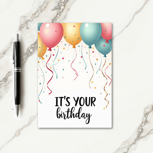 Joyful Spheres Birthday Card