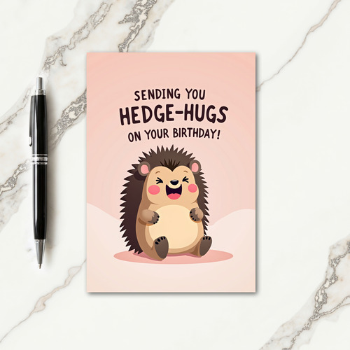 Joyful Spiny Friend Birthday Card