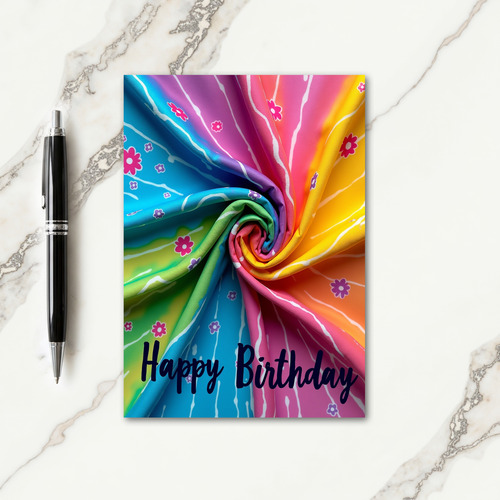 Joyful Spiral Birthday Card