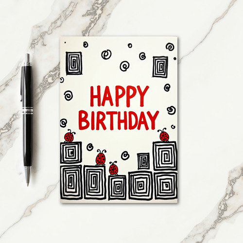 Joyful Spotted Blocks Card